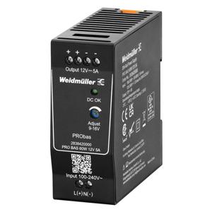 Weidmüller PRO BAS 60W 12V 5A DIN-rail netvoeding Inhoud: 1 stuk(s)