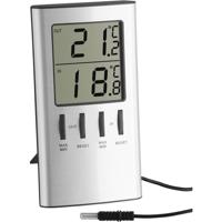 TFA-Dostmann 30.1027 insteekthermometer Elektronische omgevingsthermometer Binnen Zilver - thumbnail