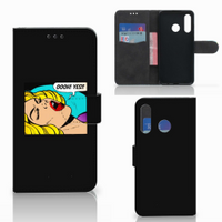 Huawei P30 Lite (2020) Wallet Case met Pasjes Popart Oh Yes