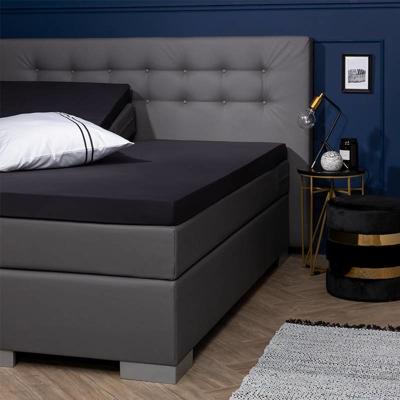 Presence Egyptisch Katoenen Jersey Splittopper Hoeslaken Kleur: Rood, 140/160 x 200/210/220 cm