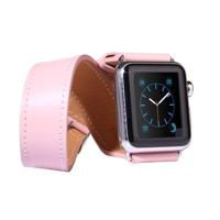 Kakapi Double Strap bandje - Roze - Compatible met Apple watch 42mm / 44mm / 45mm / 49mm - Compatible Apple watch bandjes