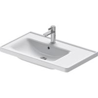 Duravit D-Neo wastafel met wondergliss 80x48x17cm 1 kraangat rechthoek Keramiek Wit 23698000001 - thumbnail