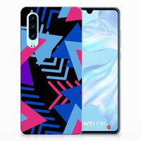 Huawei P30 TPU Hoesje Funky Triangle - thumbnail