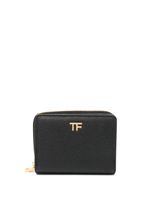 TOM FORD portefeuille en cuir à plaque logo - Noir