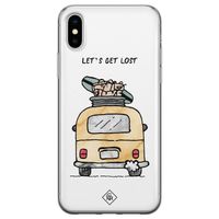 iPhone X/XS siliconen hoesje - Let's get lost - thumbnail