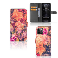 Apple iPhone 12 Pro Max Hoesje Bosje Bloemen - thumbnail