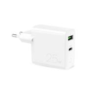 Puro PD Snelle Muurlader - 25W, USB-A, USB-C - Wit - thumbnail