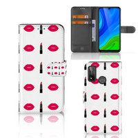 Huawei P Smart 2020 Telefoon Hoesje Lipstick Kiss - thumbnail