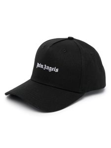 Palm Angels casquette en coton à logo brodé - Noir