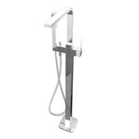 Badkraan Vrijstaand A-Line Mengkraan Vierkant Chroom 1 Greeps met Handdouche