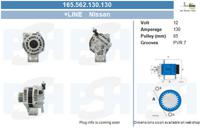 Dynamo / Alternator BV PSH, Spanning (Volt)12V, u.a. für Nissan - thumbnail