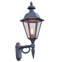 KonstSmide Klassieke muurlamp Pallas Up 28cm zwart 481-750