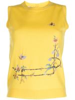 SHIATZY CHEN haut Renascent Collection à fleurs - Jaune