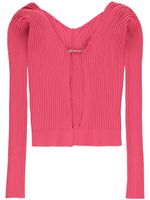 Jacquemus cardigan La maille Pralù Longue - Rose - thumbnail