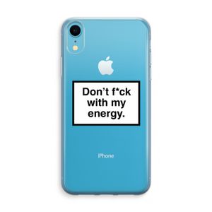 My energy: iPhone XR Transparant Hoesje