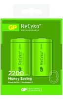 GP - lister 2 oplaadbare batterijen C 2200 mAh NiMH