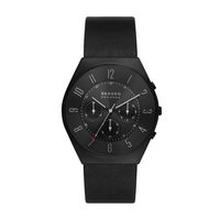 Horlogeband Skagen SKW6843 Leder Zwart 28mm - thumbnail