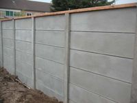 Beton schutting basic grijs enkelzijdig 200x193cm - thumbnail