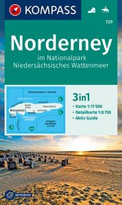 Wandelkaart 729 Insel Norderney | Kompass