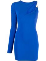 Patrizia Pepe cut-out detail jersey mini dress - Bleu - thumbnail