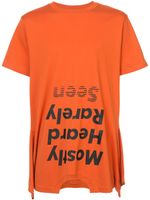 Mostly Heard Rarely Seen t-shirt à logo inversé - Orange - thumbnail