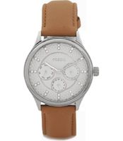 Horlogeband Fossil BQ3092 Leder Bruin 18mm - thumbnail