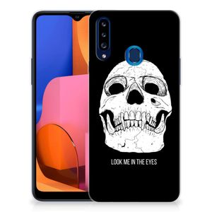 Silicone Back Case Samsung Galaxy A20s Skull Eyes