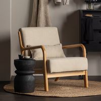 WOOOD Fauteuil Mark Stof - Naturel - thumbnail