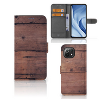 Xiaomi 11 Lite 5G NE | Mi 11 Lite Book Style Case Old Wood