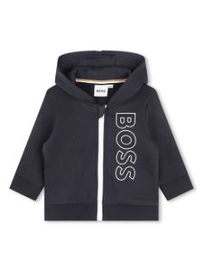 BOSS Kidswear logo-print cotton tracksuit - Gris