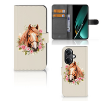 Telefoonhoesje met Pasjes voor OnePlus Nord CE 3 Paard - thumbnail