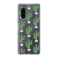 Cactus Lover: Sony Xperia 5 Transparant Hoesje - thumbnail