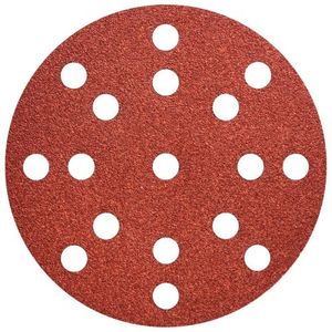 Metabo Accessoires Hechtschuurpapier | Ø 125 mm multiperforatie | P 180 | hout en metaal (50 st.) - 626853000