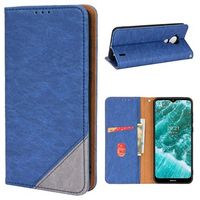 Bi-Color Series Nokia C30 Wallet Case - Blauw - thumbnail