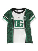 Dolce & Gabbana Kids t-shirt en coton à logo imprimé - Vert - thumbnail