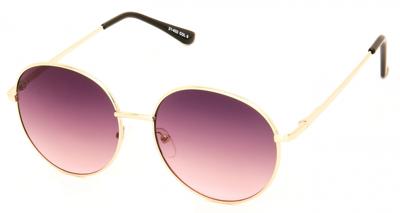 Kost zonnebril 21 032 unisex rond goud/paars Kost zonnebril 21 032 unisex rond goud/paars
