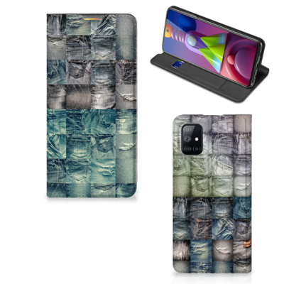 Hippe Standcase Samsung Galaxy M51 Spijkerbroeken Hippe Standcase Samsung Galaxy M51 Spijkerbroeken