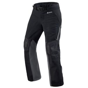 REV'IT! Stratum GTX Pants, Gore-Tex® motorbroek heren, Zwart Grijs kort