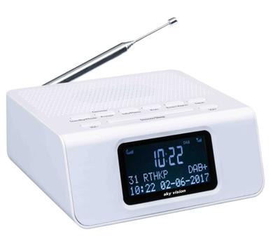 Sky Vision DAB 21W DAB/DAB+ Digitale Wekker Radio-2e Keus