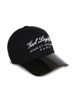 Karl Lagerfeld Kids casquette à slogan brodé - Noir