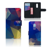 OnePlus 6 Book Case Polygon Dark