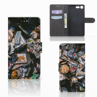 Sony Xperia XZ Premium Telefoonhoesje met foto Badges