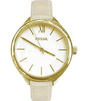 Horlogeband Fossil BQ3082 Leder Beige 14mm - thumbnail