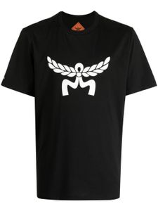 MCM t-shirt en coton biologique à logo Laurel - Noir