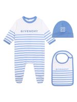 Givenchy Kids pyjama en coton à logo brodé - Bleu