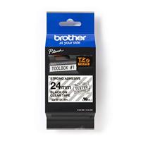 BROTHER TZES151 lint 24 mm Zwart/Licht