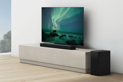 LG Electronics DS75Q.DDEULLK Soundbar Donkergrijs Incl. draadloze subwoofer, WiFi, Bluetooth, USB