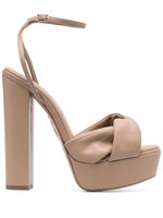 Aquazzura sandales Olie 140 mm à plateforme - Tons neutres - thumbnail