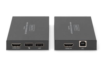 Digitus DS-55507 HDMI / RJ45 Adapter [1x HDMI-bus - 1x HDMI-bus] Zwart 4K UHD