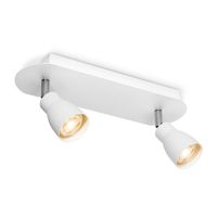 Light depot - LED opbouwspot Alba 2 lichts - 32 cm - wit - Outlet - thumbnail